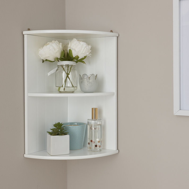 Wayfair Basics Hampton 50x25cm Corner Bathroom Shelf & Reviews